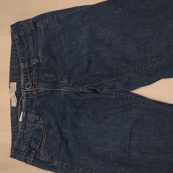 LIKE NEW Y2K 2007 Old Navy Darkwash Flared Mid Rise Jeans - Picture 3 of 13